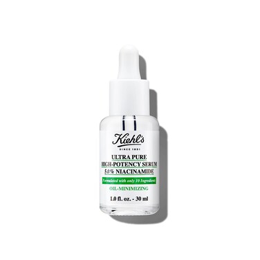 Kiehl's Ultra Pure High-Potency 5.0% Niacinamide Serum, Concentrated Face Serum for Oily Skin, Reduces Excess Oil and Shine, Helps Minimize Imperfections for a Natural Glow, Paraben-Free - 1 fl oz