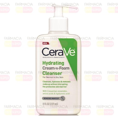 CERAVE HYDRATING CREAM TO FOAM CLEANSER 237ML