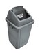 Durable Quadrate Trash Bin Grey 60Liters