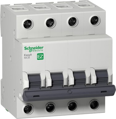 Schneider Electric EZ9F56440 Easy9 miniature circuit breaker 4P 40A  C curve  6000A  400 V