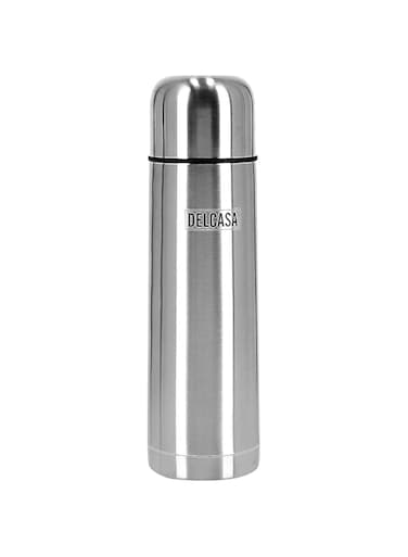 Delcasa DC1767 750ml/25Oz Stainless Steel Vacuum Water Bottle &ndash; Insulated Flask Bottle - Thermos Flask With Double Wall Design - Hot &amp; Cool, Portable &amp; Leak Proof - Perfect For Camping Hiking, Silver