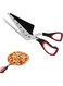 Pizza Scissors with Shovel, Pizza Cutter Scissors, Food-Grade Sharp Stainless Steel Blade and Soft Grip Handle