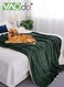 Plush Fuzzy Blanket, Super Soft Fleece Throw Blanket Warm and Cozy Reversible Plush Suitable for Sofa Couch Office Bedroom Green 180*200cm