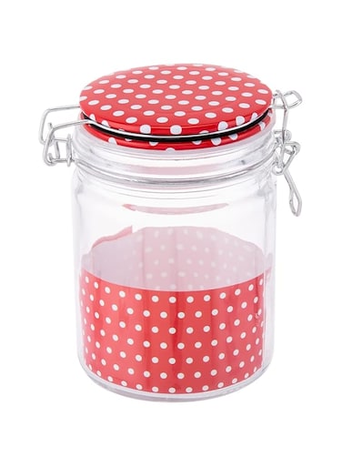 AKDC Glass Jar W/Slv Lid 10Cm X 10Cm X 14Cm Transparent