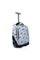 3-Piece Rolling School Set, 18-Inch Wheeled Backpack with Lunch Bag and Pencil Case, Pastel.WHITE STRAGE