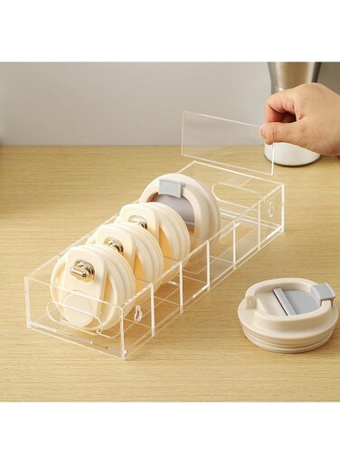 Acrylic Tumbler Lid Organizer Cup Lids Holder
