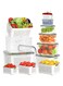 Pack of 6pcs Food Storage Containers with Strainers &acirc;&euro;&ldquo; Multipurpose Produce Keepers for Fridge &amp; Kitchen &acirc;&euro;&ldquo; White, BPA-Free