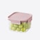 LocknLock Classic Plus Square Food Container 860ml &ndash; Pink, 4-Side Locking, Stackable &amp; Leakproof