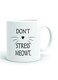 Your Wall Don&acirc;&euro;&trade;t Stress Meowt Funny Cat Quote Printed Ceramic Coffee Mug 325ml - Perfect Gifting by Spoil Your Wall