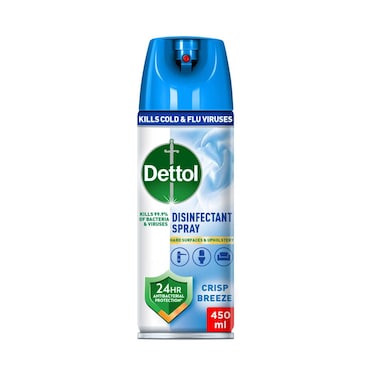 Dettol All in One Disinfectant Spray, Crisp Breeze Scent, 450ml