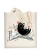 AUSVKAI Canvas Tote Bag Aesthetic for Women, Cute Reusable Cloth Cotton Bags for Shopping Beach Grocery