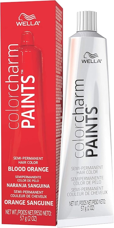 Color Charm Paints Semi-Permanent Hair Dye for Temporary Hair Intermixable Shades, Blood Orange