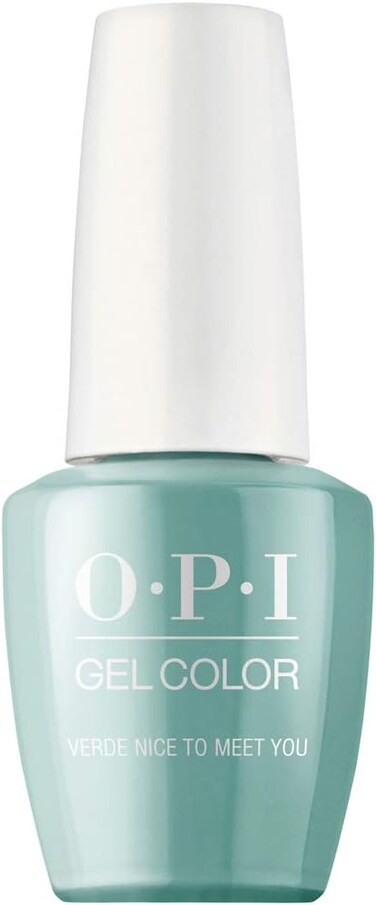 OPI Gelcolor, Verde Nice To Meet You, Green Gel Nail Polish, Mexico City Collection, 0.5 Fl Oz