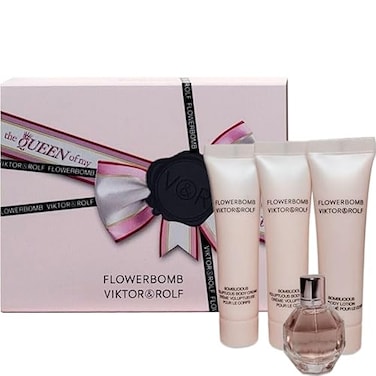 Viktor &amp; rolf Flowerbomb Mini Giftset (EDP 7ml + Body Lotion 15ml + Body Cream 2 x 15ml)