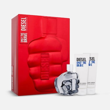 Diesel Only The Brave Set EDT 125Ml + Shower Gel 2 X 75Ml For Men