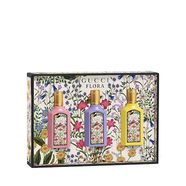 Gucci Flora Gorgeous Mini Set EDP 3 X 5Ml ( Gardenia + Magnolia + Orchid ) For Women