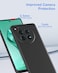 Muzz Case for OnePlus 12 5G Slim Ultra Soft Rubberised Back Cover Matte Silicone Flexible Camera Protection Back Case OnePlus 12 (Black)