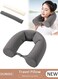 Twist Memory Foam Travel Pillow, Neck Pillow for Neck, Chin, Lumbar and Leg Support Pain Relief, Adjustable Ergonomic Neck Pillow for Airplane, Car, Home