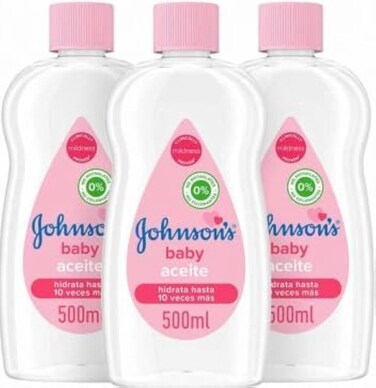 Johnson's Baby 3x Oil 500ml (1500ml Total), 500 ml (Pack of 3)