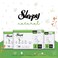 Sleepy Natural Size 3 (Newborn), 170 Count, 4-9kg Hypoallergenic Baby Dry Diapers, Organic Cotton, Highly Absorbent, Bamboo Extract, 5x34 Ultimate Comfort and Dryness, 100% Leakage Protection