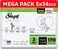 Sleepy Natural Size 3 (Newborn), 170 Count, 4-9kg Hypoallergenic Baby Dry Diapers, Organic Cotton, Highly Absorbent, Bamboo Extract, 5x34 Ultimate Comfort and Dryness, 100% Leakage Protection