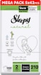 Sleepy Natural Size 2 (Newborn), 210 Count, 3-6kg Hypoallergenic Baby Dry Diapers, Organic Cotton, Highly Absorbent, Bamboo Extract, 5x42 Ultimate Comfort and Dryness, 100% Leakage Protection