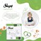 Sleepy Natural Size 6, 15-25kg Hypoallergenic Baby Dry Diapers, Organic Cotton, Highly Absorbent, Bamboo Extract, Ultimate Comfort and Dryness, 100% Leakage Protection (6, 80, Count)