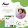 Sleepy Natural Size 7, 128 Count, 20-30kg Hypoallergenic Baby Dry Diapers, Organic Cotton, Highly Absorbent, 8x16 Bamboo Extract, Ultimate Comfort and Dryness, 100% Leakage Protection