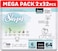 Sleepy Bio Natural Premium Size 6 Diapers,64 Count, 2x32 Baby Dry Taped Diapers, 25kg Hypoallergenic, Water Based, Almond Milk, Vegan, 100% Leakproof