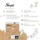 Sleepy Ecologic Size 1, 128 Count New Born, Hypoallergenic, Plant-Based, Biodegradable, Sustainable, Premium Taped Diapers with High Absorption, 2x64 Organic Baby Dry Diaper 3-6 kg,100% Leakproof