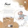 Sleepy Ecologic Size 1, 192 Count New Born, Hypoallergenic, Plant-Based, Biodegradable, Sustainable, Premium Taped Diapers with High Absorption, 3x64 Organic Baby Dry Diaper 3-6 kg, 100% Leakproof