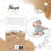Sleepy Ecologic Taped Diapers, Size 2 (3&ndash;6 kg), 132 Count, Hypoallergenic, Plant-Based &amp; Biodegradable, Sustainable Premium Baby Diapers with High Absorption, 100% Leakproof Protection