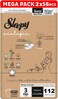 Sleepy Ecologic Size 3, Hypoallergenic, Plant-Based, Biodegradable, Sustainable, Premium Taped Diapers with High Absorption, Organic Baby Dry Diaper 4-10 kg, 100% Leakproof (3, 112, Count)