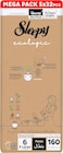 Sleepy Ecologic Pants Size 6, Eco-Friendly Hypoallergenic, Superior Absorbency, All-Natural Materials (6, 160, Count)