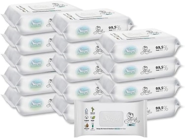Sleepy Baby Care Wet Wipes, Bio Natural, 560 Sheets, 40x14 Pack