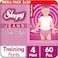 Sleepy Pink Style Training Pants Size 4 Maxi (7&ndash;14 kg), 60 Count, Soft, Absorbent &amp; Skin-Friendly Toddler Diaper Pants