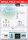 Sleepy Bio Natural Premium Size 3 Diapers, 200 Count, Baby Dry Taped Diapers, 4-9kg Hypoallergenic, Water Based, Almond Milk, Vegan, 100% Leakproof