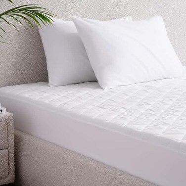 Home Microfibre Waterproof Mattress Protector 160x200+33cm-White