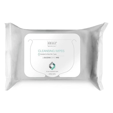 Obagi Medical On The Go Cleansing &amp; Makeup Removing Wipes For Oily &amp; Acne Prone Skin, Pack of 25's