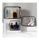 Solarae Pack of 3 Clear Cosmetic Bags, Double Zipper Sliders Clear Travel Makeup Bags, Water Resistant Toiletry Bags, Portable Clear Pouches, Black