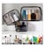 Solarae Pack of 3 Clear Cosmetic Bags, Double Zipper Sliders Clear Travel Makeup Bags, Water Resistant Toiletry Bags, Portable Clear Pouches, Black