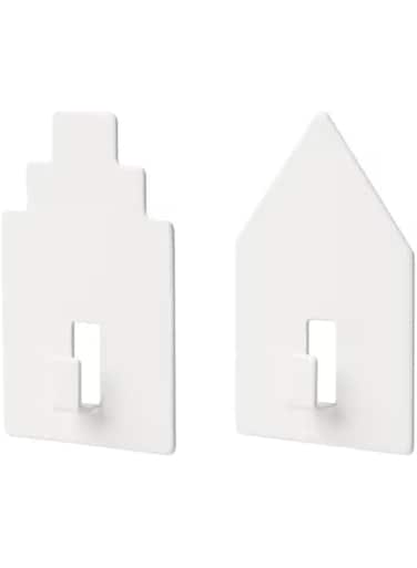 Digital Shoppy Hook, self-adhesive, house/white (2 pack)
