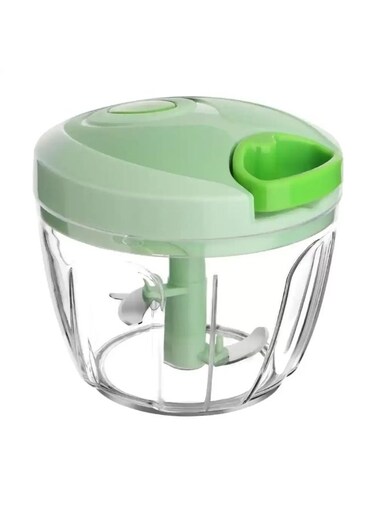 Deluxe Pull Chopper Manual Handheld Pull String Food Chopper Cutter- Green