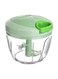 Deluxe Pull Chopper Manual Handheld Pull String Food Chopper Cutter- Green