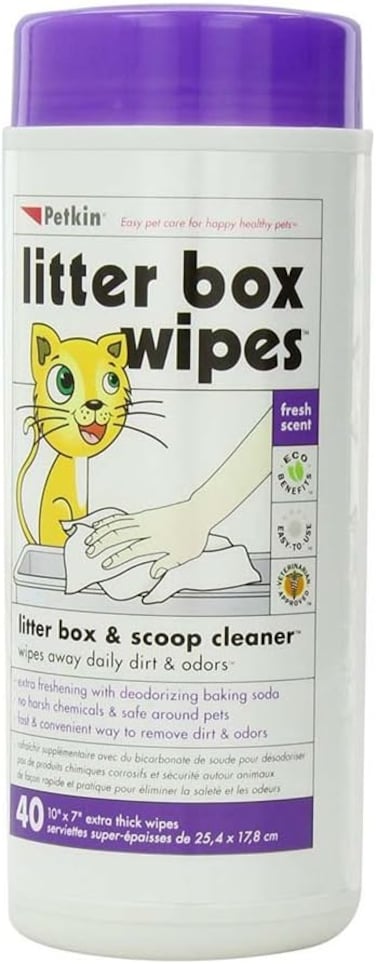Petkin Litter Box Wipes