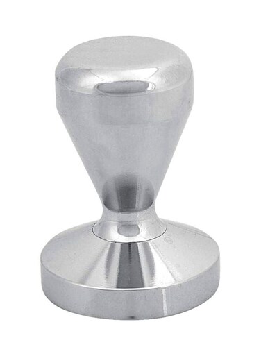 Stainless Steel Coffee Bean Tamper Base Hammer Silver 8x5.5x5.5centimeter