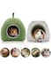 Cavy Bed, 2 Pack Washable Small Animal House Cage Accessories, Hamster Bed House Hideou, For Dwarf Rabbits Chinchillas Hamsters Hedgehogs Ferrets Bearded Dragons and Rats