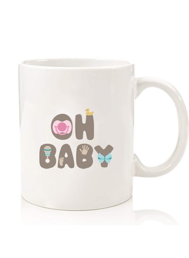 Premium Quality Two Sided Printed Coffee Mug Tea Cup For Home Office, Kids Men Women Oh baby