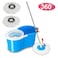 HYX Spin Mop And Bucket with Wringer Set, Floor Cleaning System, Easy Wring Foot Pedal, Stainless Steel Mop Handle