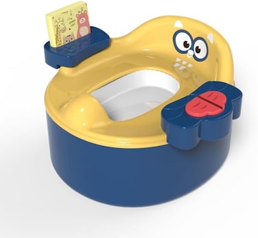 Yaya Duck Babylove 3-in-1 Baby Potty Training Seat with Music &amp; Lights, Ergonomic Toddler Toilet Trainer Chair, Removable Bowl &amp; Splash Guard, Includes Early Education Cloth Book, Ages 6 Months+